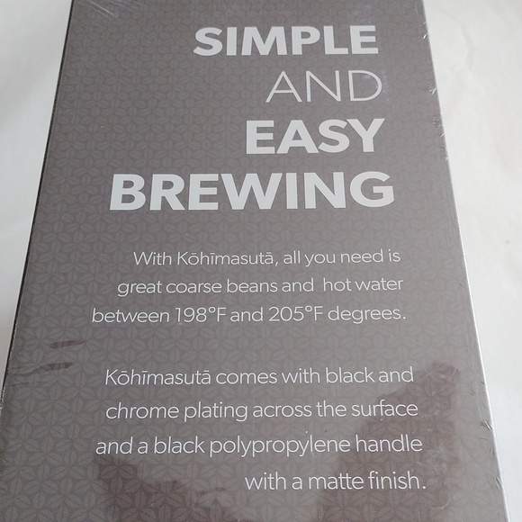 SAKI Kohimasuta Chrome Glass 8 Cup French Press coffee maker, 10 pc set - Picture 5 of 11